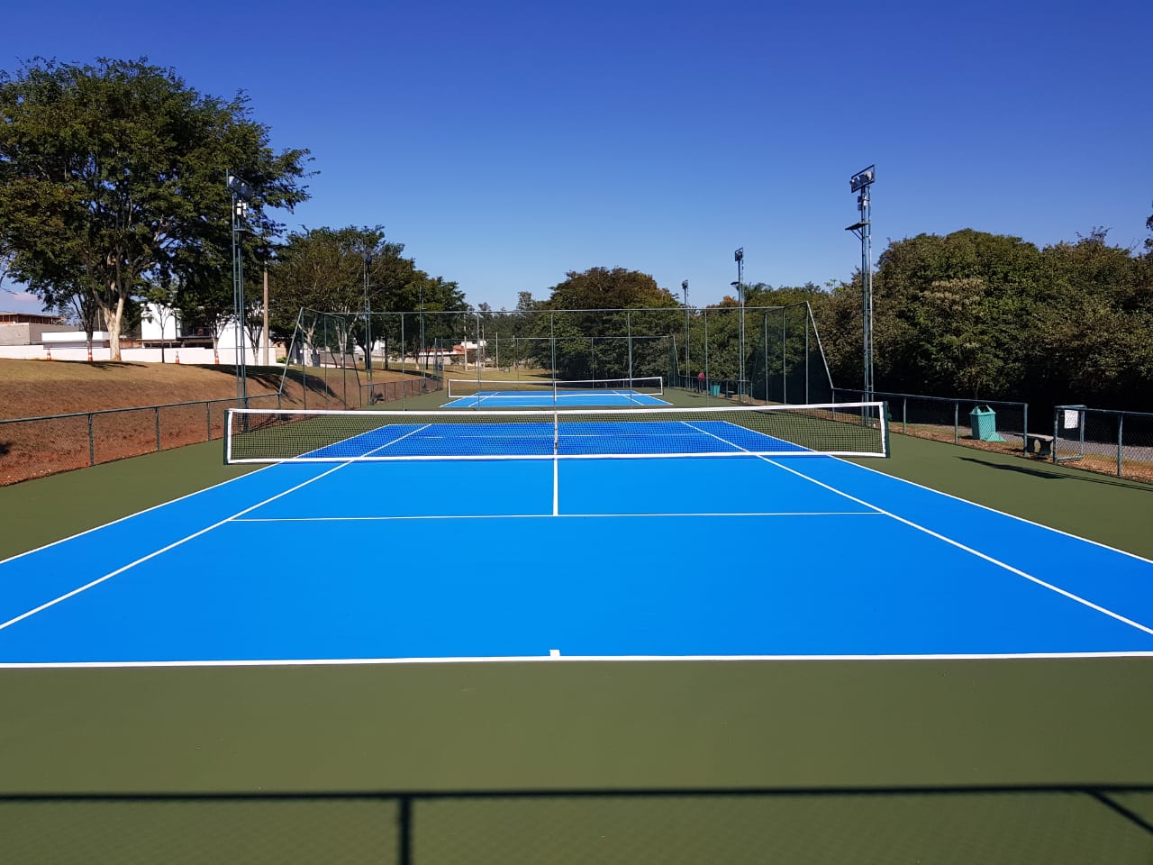 Quadra de tênis profissional